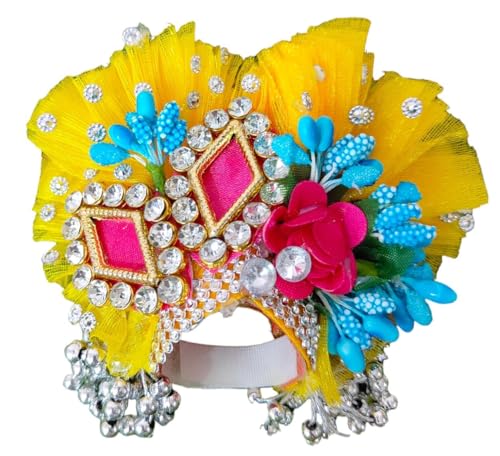 Image of Partish Laddu Gopal Heavy Janamashtmi Dress Size 2 l Ladoo Gopal Dress l Kanha Ji Poshak Size 1 2 4 5 6 (Q)