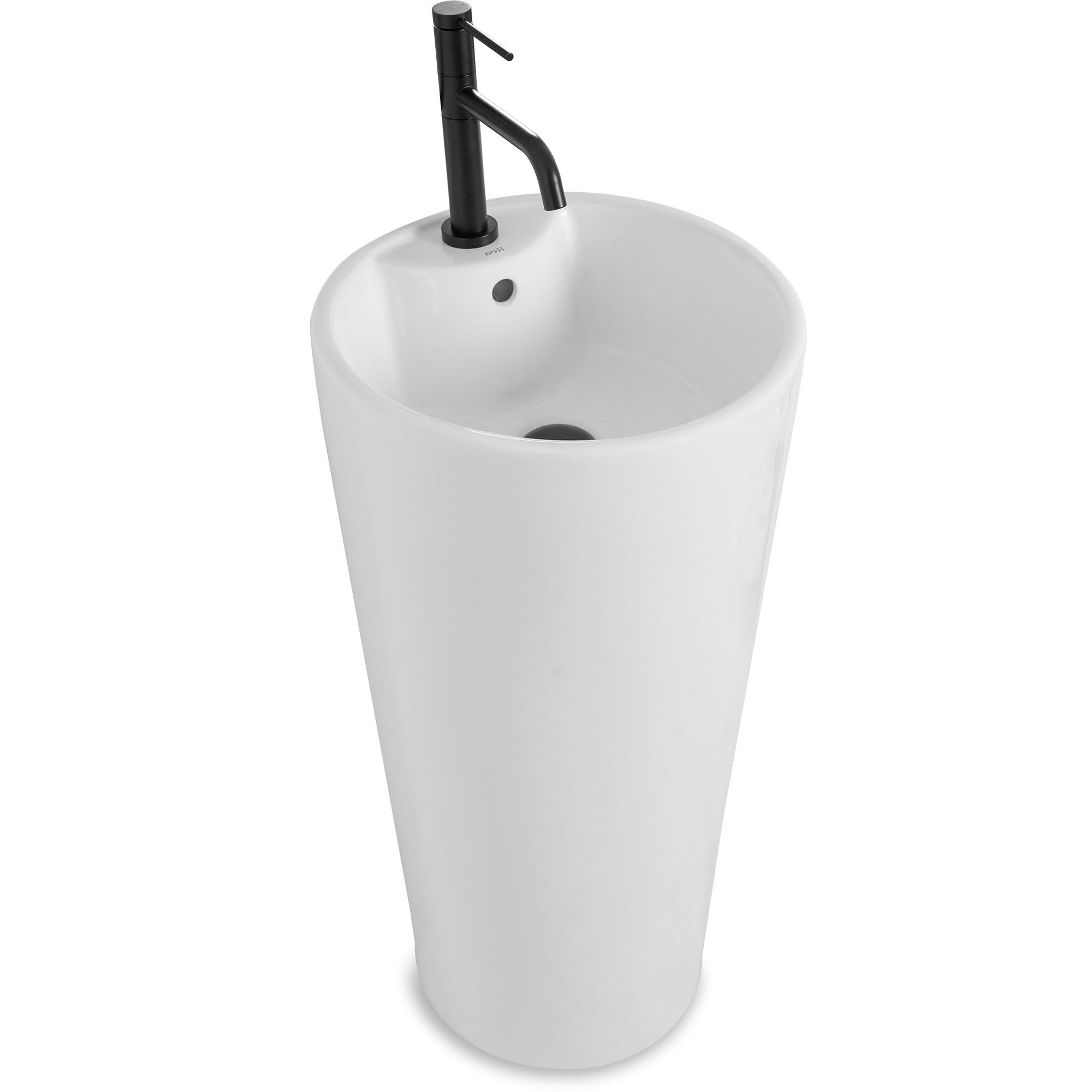 Rea BLANKA Lavabo Independiente Lavabo de baño 40 x 40 x 85 cm Cerámica (Blanco)