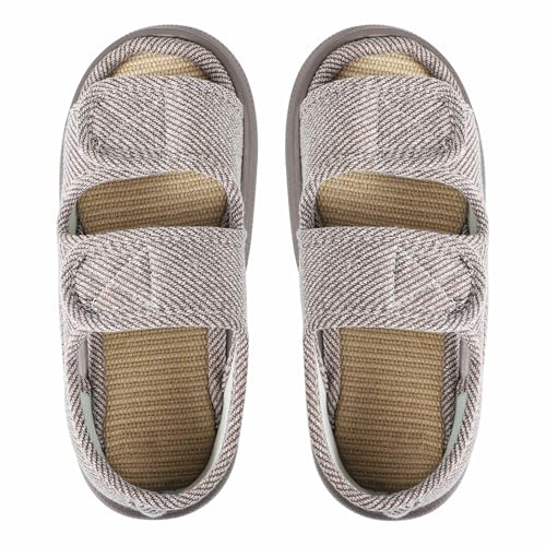 Ibluelover Diabetic Sandals for Women Men Open Toe Diabetic Slippers Extra Wide Non Slip Adaptive Sandals Edema & Swollen Feet Diabetics Shoes Breathable Arthritis Post-op Elderly Sandal Footwear2