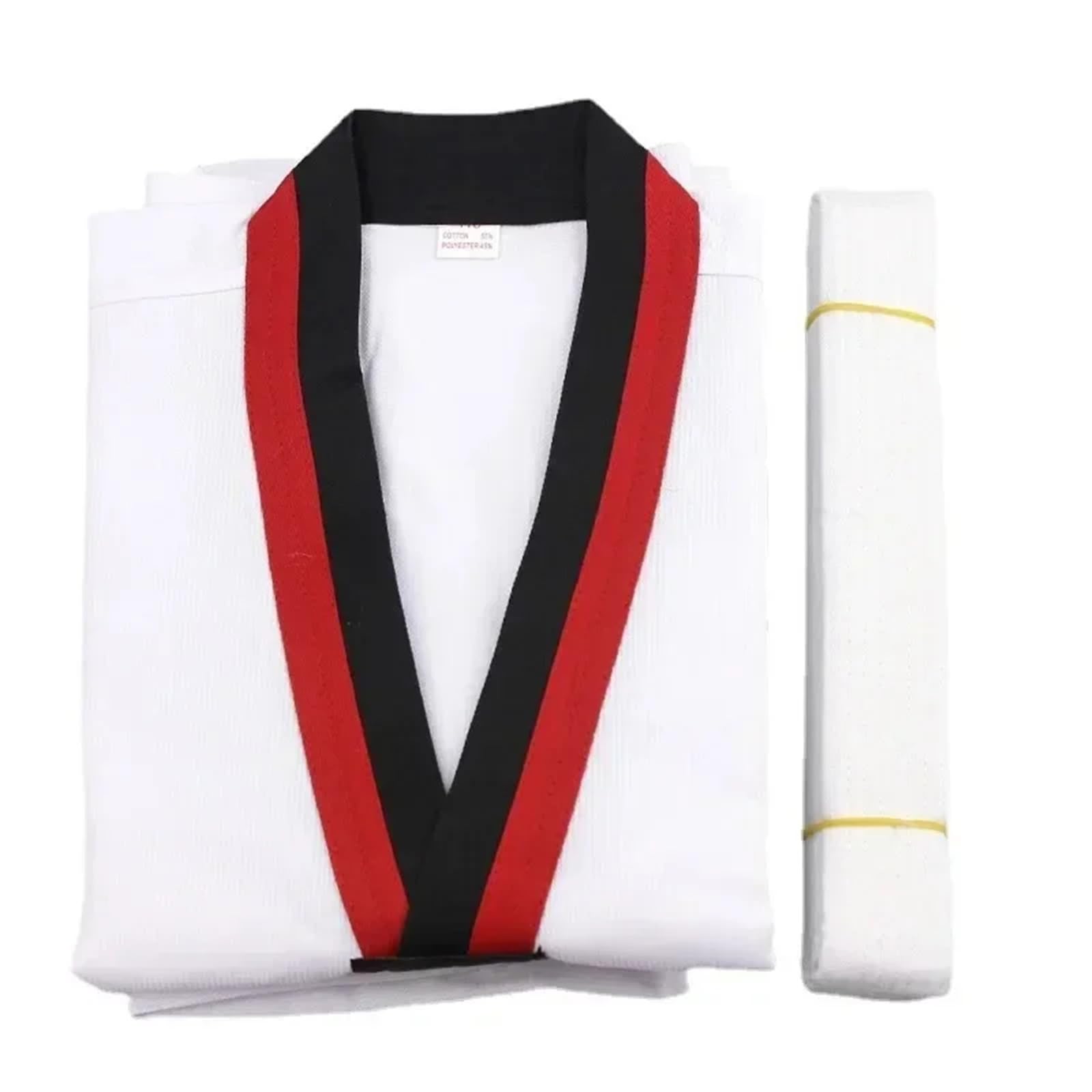 Traje De Judo Trajes de Judo, Disfraces, Ropa, Uniformes Blancos de Taekwondo, Ropa de Karate, Judo, Dobok, Uniforme Gi de Media Manga Unisex for Adultos(160cm)