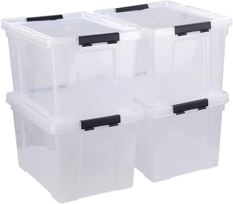 Amazon.com: Rubbermaid Roughneck Clear 50 Qt/12 Gal Storage Containers ...