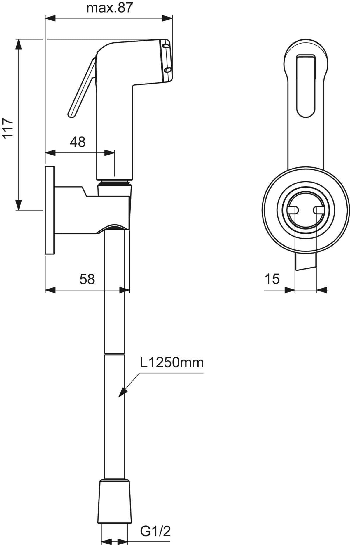 Soffione Doccia DualSense X7 - 7 Modalità Getto, Filtro Anticalcare E Cloro
