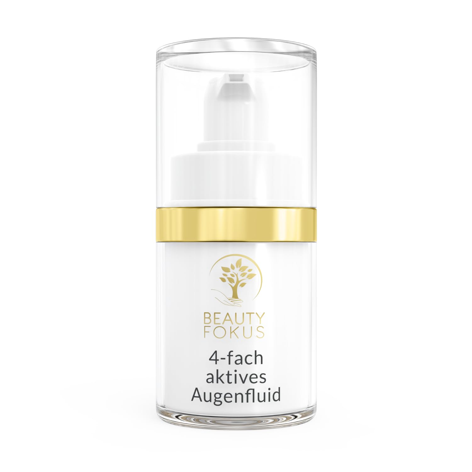 4-fach Augenfluid Augenringe Tränensäcke Hyaluron Koffein 15 ml