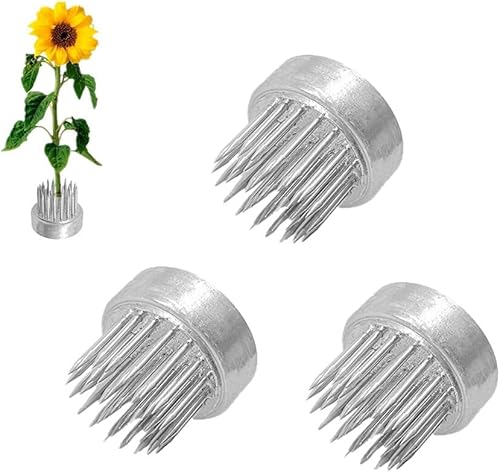 Miniatura 6 de 12 piezas de rana floral japonesa Ikebana Kenzan de 0.906 in0.9 pulgadas, soporte para números de mesa de Ikebana Kenzan, soporte para arreglos