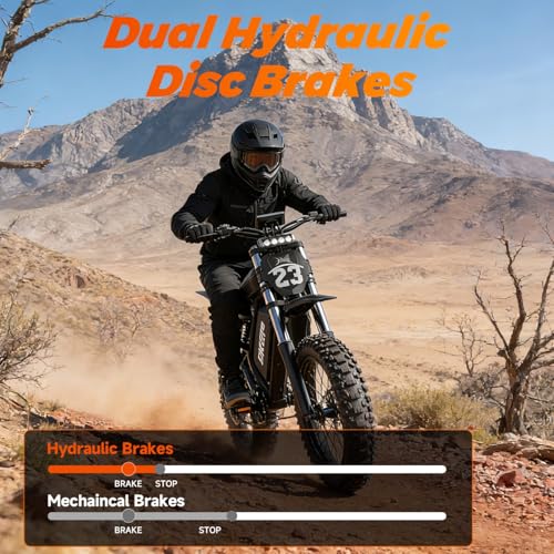 Image of Electric Bike for Adults, 1500W-3000W Peak Fat Tire Ebike, Class 2 Moped Style All-Terrain Electric Bicycle with Advanced Suspension, UL 2849 Certified Removable Battery