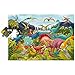 Ludattica 74846 Puzzle Gigante Dinosaurio, Multicolor