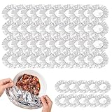 Hojas De Aluminio Para Alimentos - 50 Piezas Película Reutilizable De Conservación Fresca,Tapas Aislantes De Película De Aluminio | Para El Mantenimiento De La Frescura De La Fruta Tazones De Cocina Y