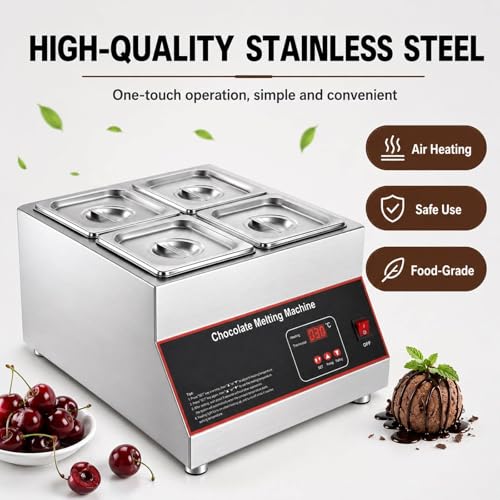 Fondoir à chocolat professionnel 500W et tempéreuse 1 tank