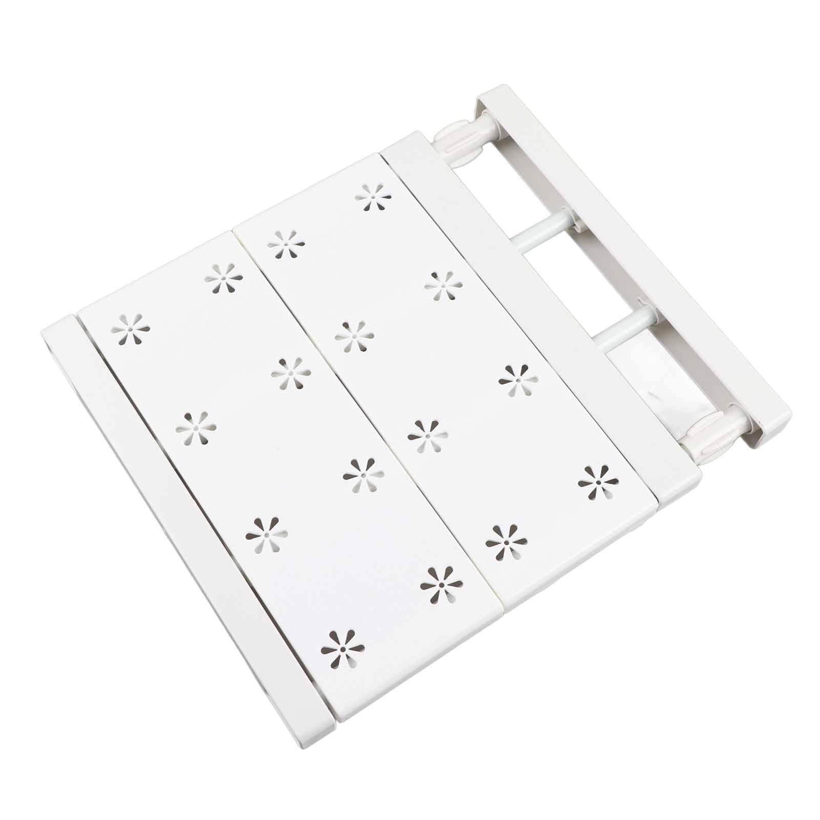 Estante de tensión ajustable para armario, separador de armario expandible para armarios, cocina, baño y taquillas escolares (11.8-15.75 pulgadas de longitud)