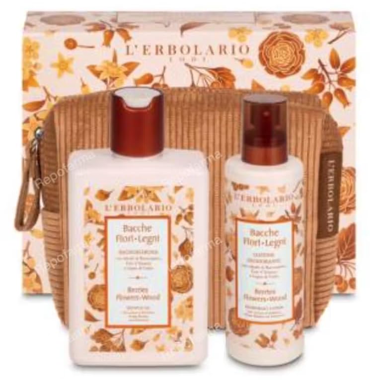 Bacche Fiori Legni Duschgel und Lotion mit Kulturbeutel