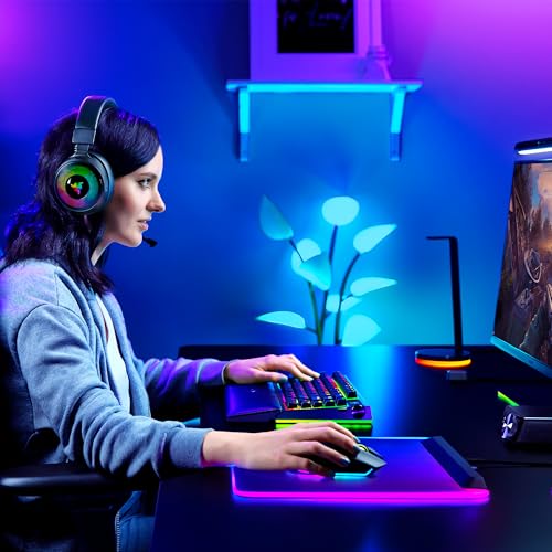 Kraken V4 Pro - Cuffie da gioco wireless con hub di controllo Sensa HD haptics (hub di controllo OLED, driver TriForce da 40 mm, HyperSpeed e Bluetooth, THX Spatial Audio) Nero - Cuffia gaming - Immagine 18