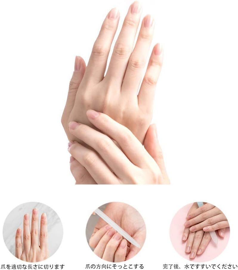 Amazon Co Jp 爪やすり ガラス 爪磨き つめやすり つめみがき ネイルケア 魔法のつめけずり 水洗い可 子ども ペット 携帯用 ツヤ出し ケース付 14cm ピンク ビューティー