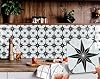 Starry Tile Stickers - Fireplace - Waterproof & Removable - Peel and Stick - Backsplash Tile Stickers 6X6/PC 16PC/Pack #1