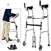 Produktbild Gehgestell mit Armlehne, Alu-Klapphocker, Rollgang mit Sitz und Schlitten, höhenverstellbare Armlehne