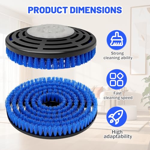 Image of New Upgrade Replacement Brush Heads for Shark S7000 /S7001 /S7005 /S7201 /S7000AMZ /S8000 /S8001 /S8201 Steam Mop Pad, Professional Cleaning and Polishing, Deep Cleaning Hard Floors-2 Pack