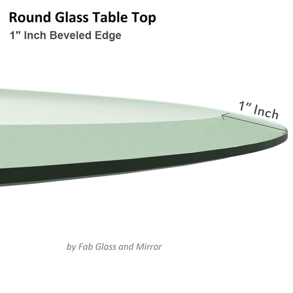 Fab Glass And Mirror Mesa De Cristal, 24 X 48 Pulgadas, Tran Claro  Jm