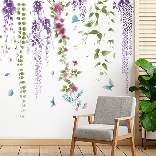 Vinilo decorativo floral 3D removible para pared miniatura 5