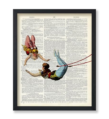 Monem Art Dictionary Art Poster - Acrobat Print - Circus Art - Entertainment Art - Gift for Men, Women & Performer - Chic Decor for Living Room, Bedroom, Dorm or Office - 8x10 UNFRAMED Wall Art