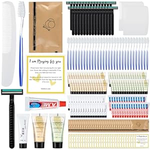 Domensi 30 Kits Toiletries for Homeless Charity, Bulk Toiletries Supplies Blessing Bag Homeless Care Package Gift Bags Toiletries for Women Men Travel