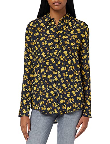 Tommy Hilfiger Damen Bluse Hemdbluse, Gelb (Frosted Floral Ditsy), 40