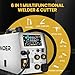SSIMDER MIG Welder Plasma Cutter Combo 6 in 1 Multiprocess Welder 110V 220V 160A Gas MIG/Flux Core/Spool/TIG/Stick/Plasma Cutter Welding Machine for Home DIY Outdoor Industrial Use