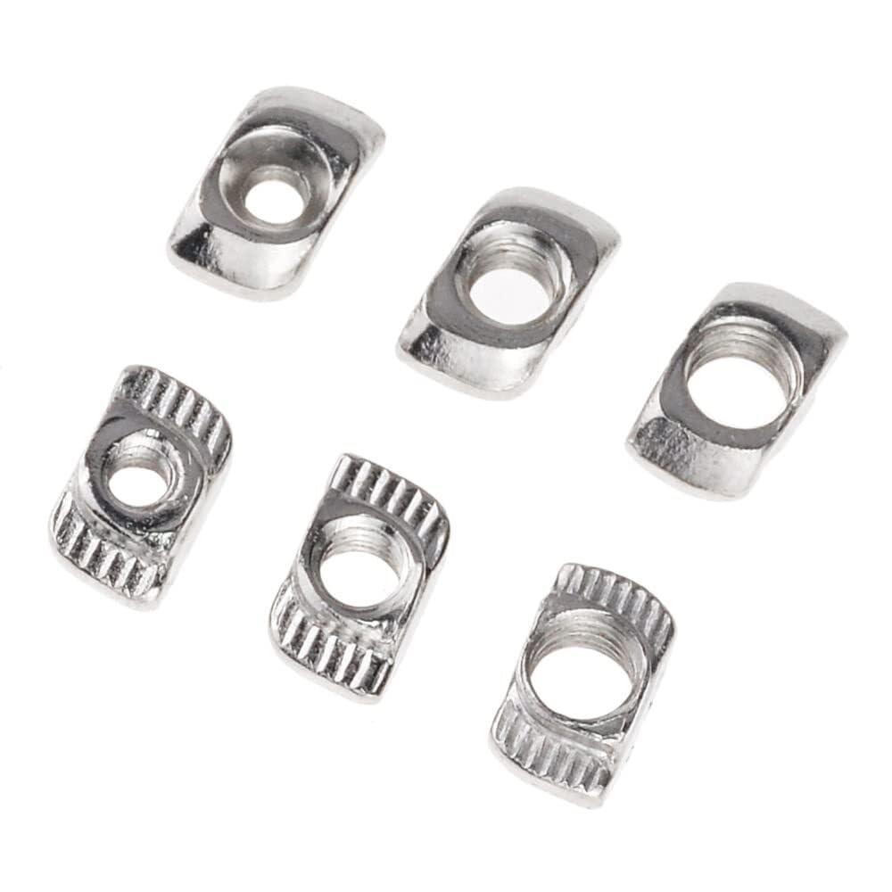 T-Gleitmuttern, T-Muttern, Gleit-T-Nutensteine, 184 Stück/Los M3 M4 M5 T-Mutter, Hammerkopf-Gleit-T-Nutenstein, Befestigungselemente Drop-In-T-Mutternsatz for Aluminiumprofile der Serie 2020, Hammerko