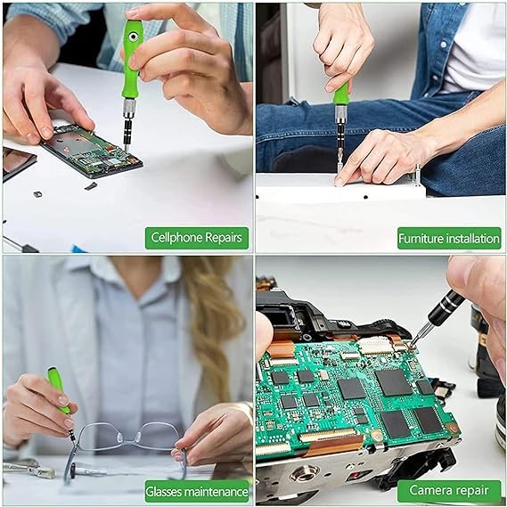 32 in 1 Interchangeble Multipurpose Mini Screwdriver Set Magnetic Slot Wrench Bits Repair Tools Kit Set Combination Screwdriver Set for Home Appliance,Laptop,Mobile,Computer 4