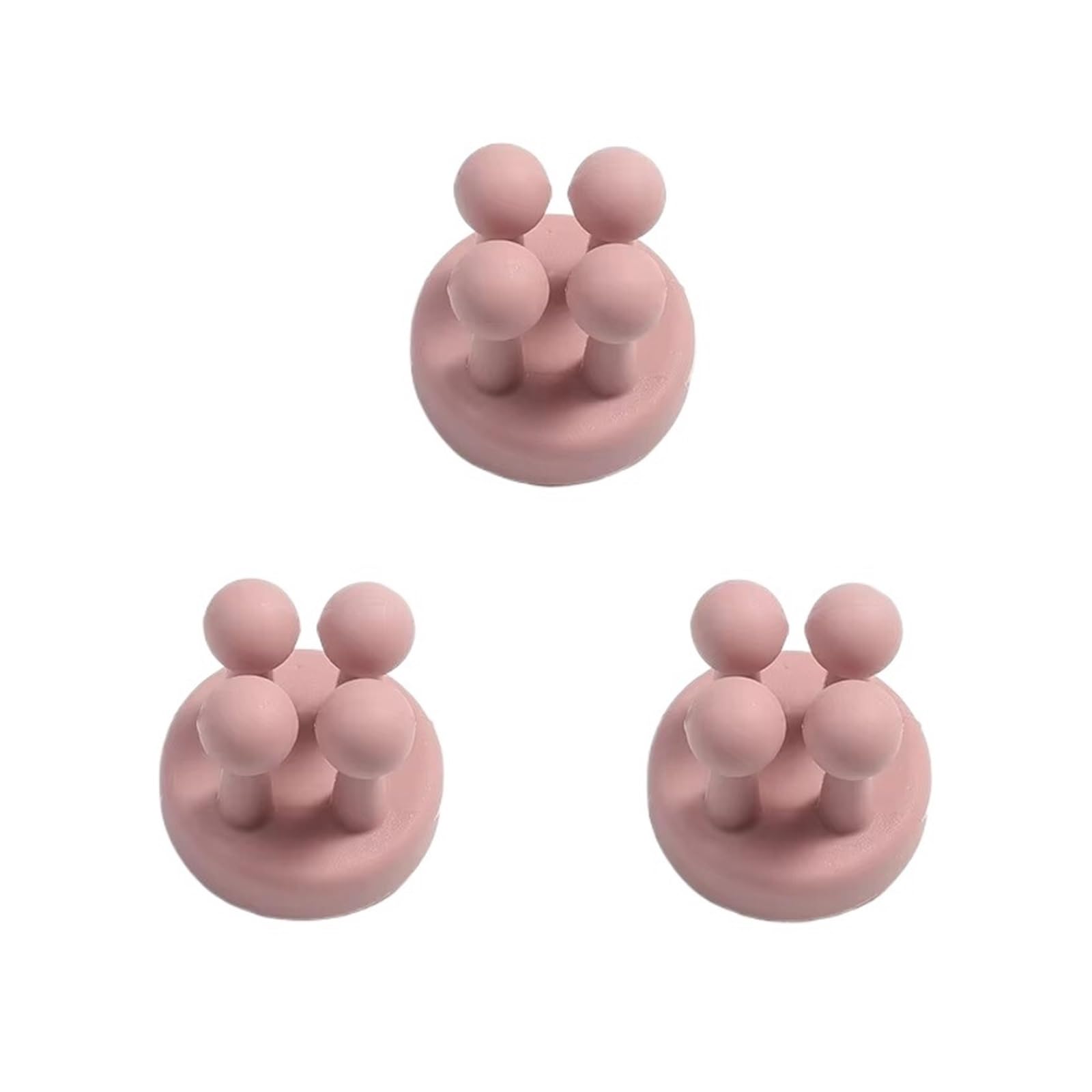 1/3/6pcs Multifunctional Silicone Hook Toothbrush Holder, Waterproof Self Adhesive Wall Mount Organizer(MULTI)