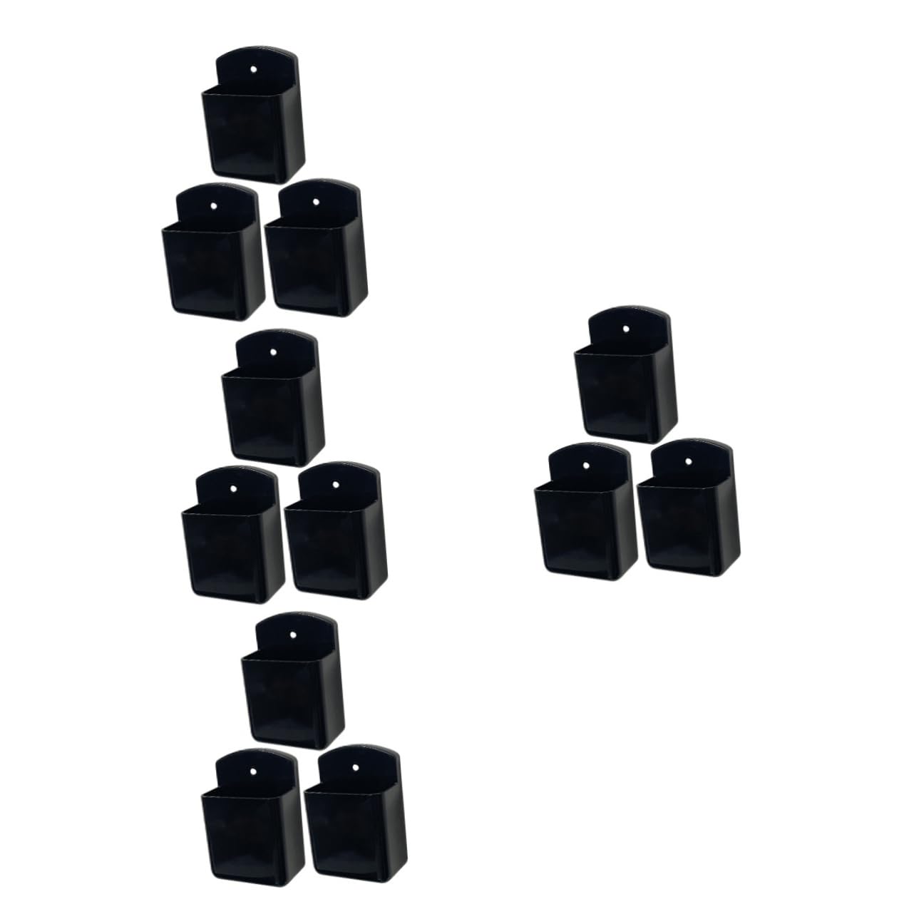 ABOOFAN 12 Piezas Colgador de Control Remoto Soporte de Control de Pared Organizador de casilleros Soporte de Control Remoto de Pared Soporte de Pared Reutilizable de plástico el plastico