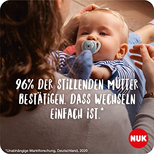 NUK Star Day & Night Babyschnuller | 18-36 Monate | Beruhigt 99% der Babys | Silikonschnuller… – Ansicht 4