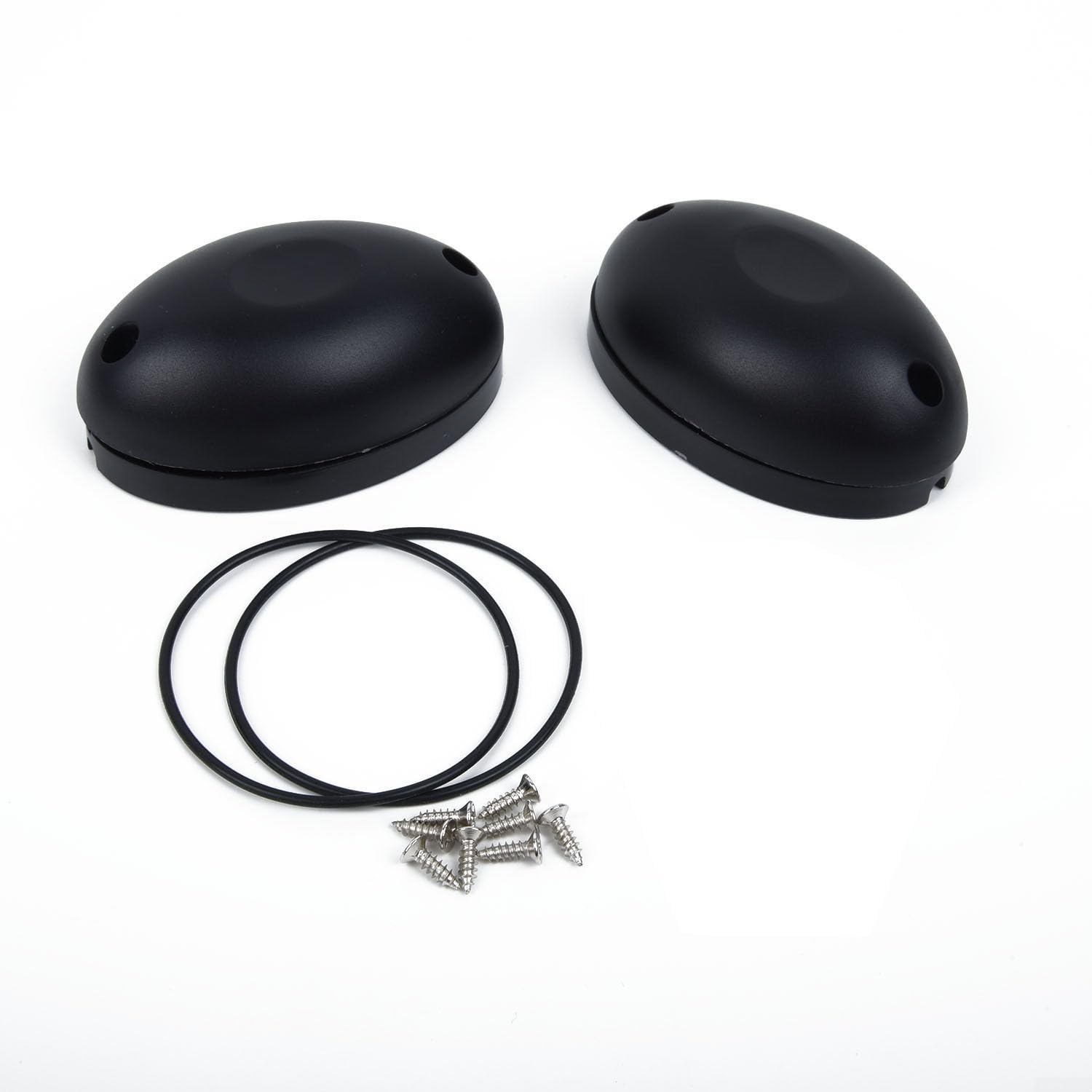 Juego de dos sensores de fotocélula para puertas correderas, diseñados para funcionar a 12 V/24 V CC con capacidades de ajuste automático en mal tiempo