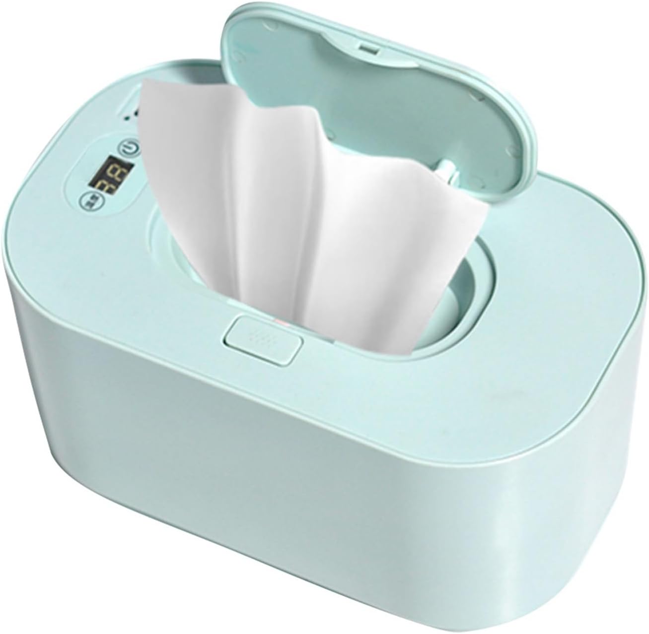 Cocoarm Baby Wipe Warmer Baby Wipe Heater Even Heating Wet Wipes Warmer and Dispenser USB Powered Wipe Warmer for Babies, Holding 80pcs Wipes (Adjustable Temperature)