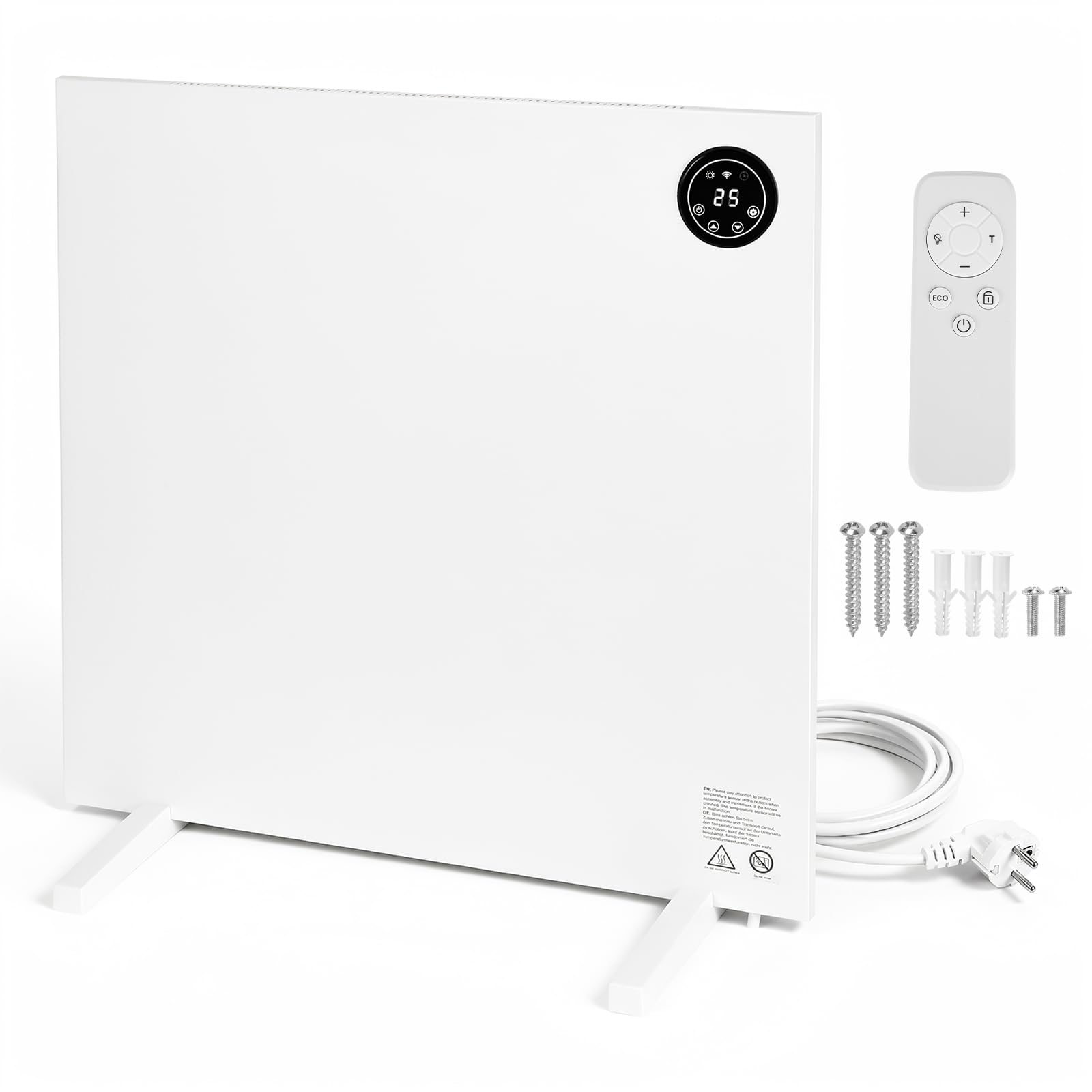 Chauffage infrarouge 400 W avec thermostat et télécommande, jusqu'à