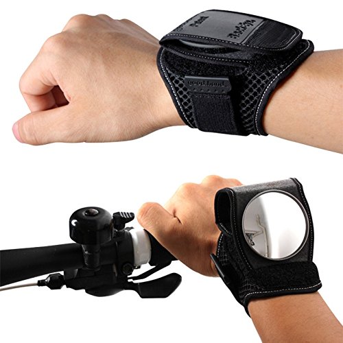 Una Bicycle Mirror Bicycle Rearview Mirror with Wrist Strap arm