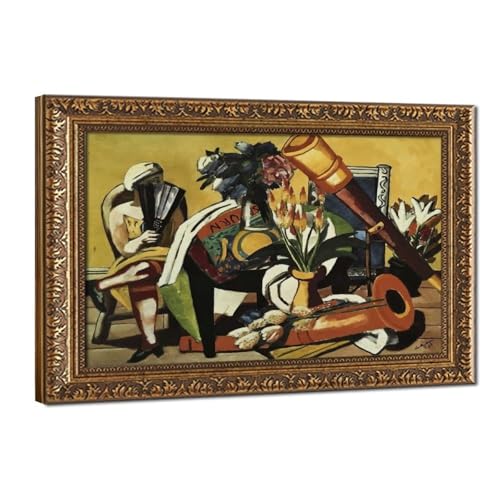 Toile Max Beckmann Fleurs déco salon chic pour une ambiance galerie