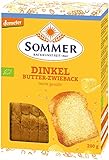 Sommer & Co. Bio Demeter Dinkel Butter Zwieback (6 x 200 gr)