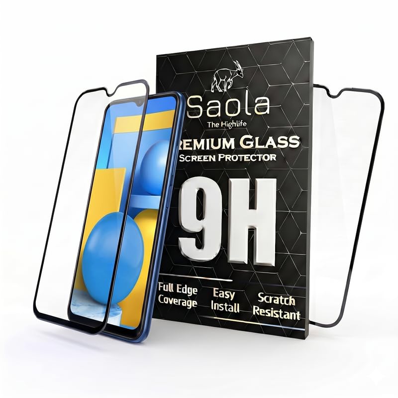Image of Saola Hd+ Oleophobic Tempered Glass Screen Protector For Vivo Y51A Smartphone (Pack Of 2) With Free Installation Kit. Full Screen Coverage - 6.58 Inch
