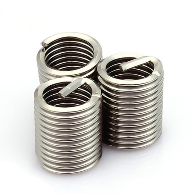 M1.6 M2 M2.5x1D/1.5D/2D/3D Stainless Steel Wire Thread Inserts - (Dimensions: M2x0.4x3D(5pcs))