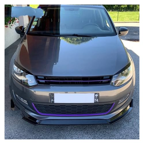 Lame de Pare-Choc Avant VW Polo MK5 Protection et Style Brillant 3 Pcs