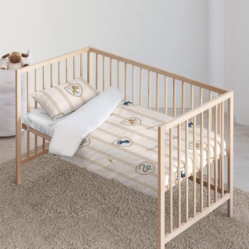 Housse de couette Hogwarts 115x145 pour lit bébé coton bio