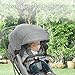 RUN HELIX Stroller Fan Portable with Flexible Tripod Battery Operated Handheld Fan Mini with 3 Speeds USB Rechargeable Baby Fan for Stroller,Car Seat,Desk - Black