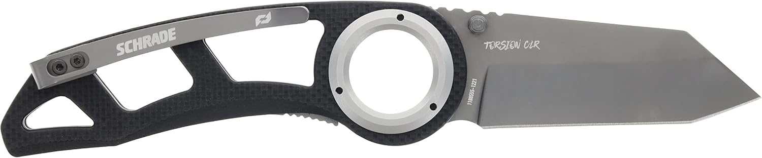 Schrade Delta Class Torsion CLR Folder 7.5in with 3in AUS-8 Steel Blade and G10 Handle for EDC