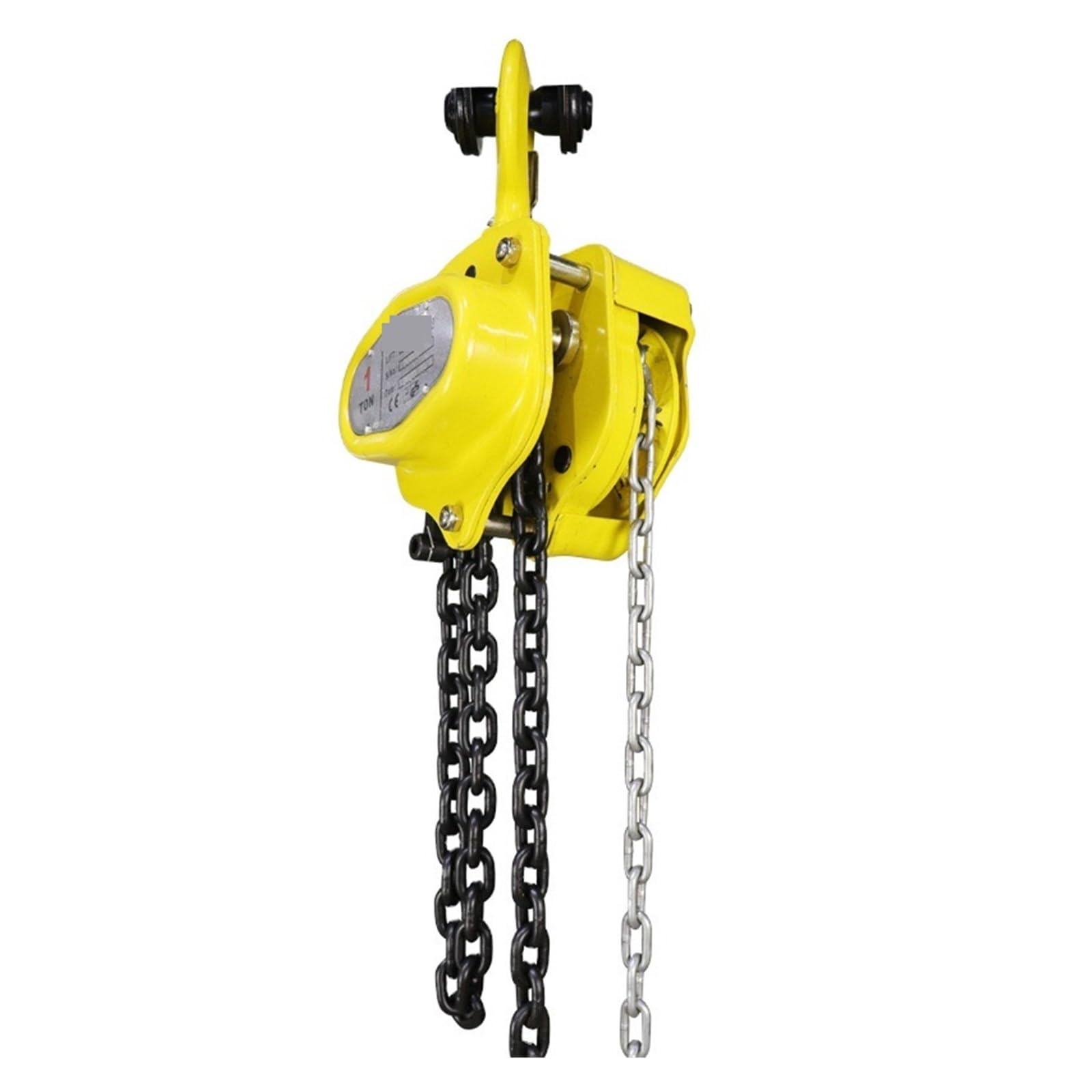 Paranco Elettrico, Gru di sollevamento, mini paranco a catena manuale da 1 tonnellata in acciaio legato G80 a cricchetto con gancio for auto, miglioramento domestico