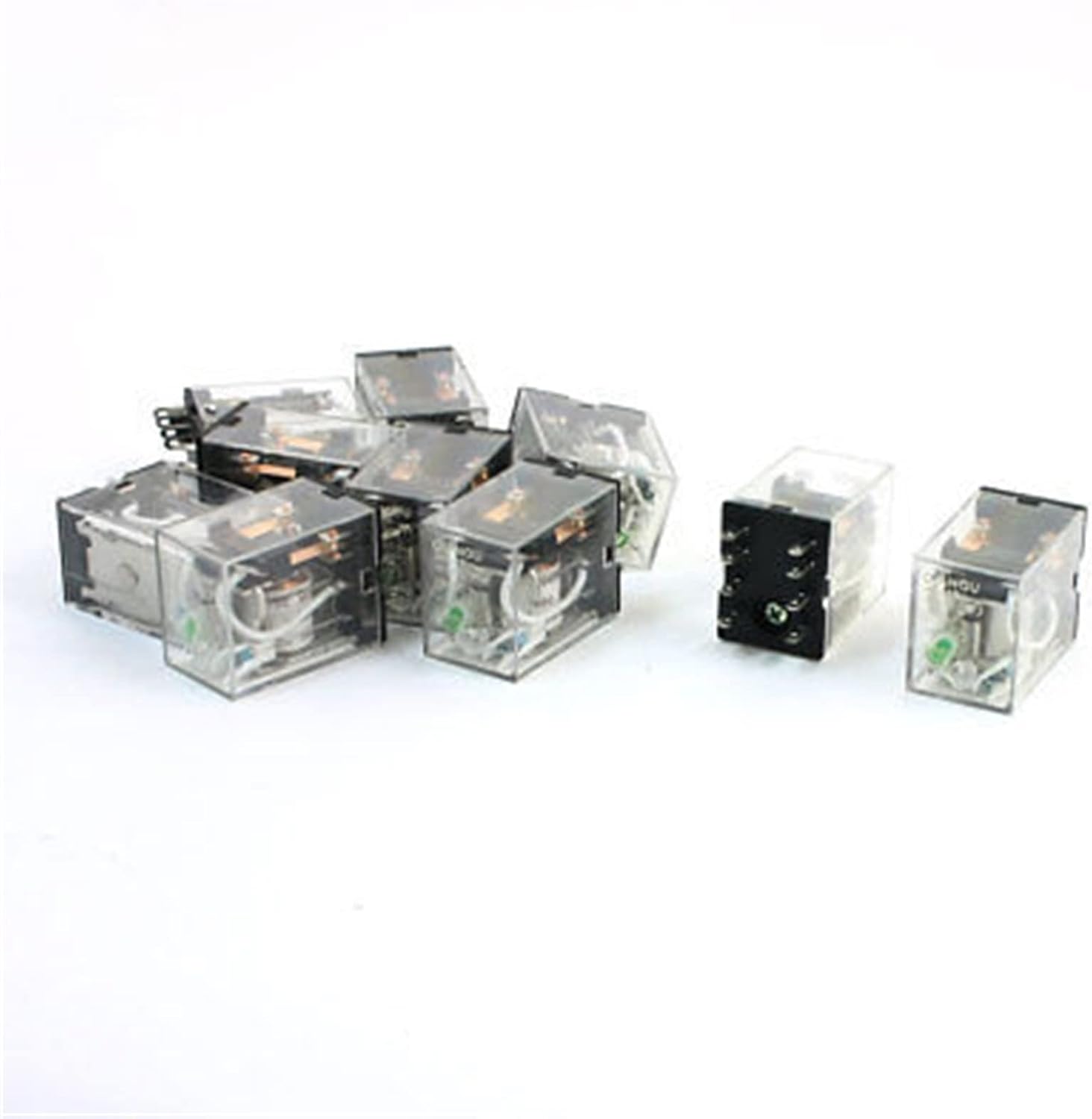 10pcs HH52P MY2J DC 24V Coil DPDT 8 Pin Electromagnetic Power Relay
