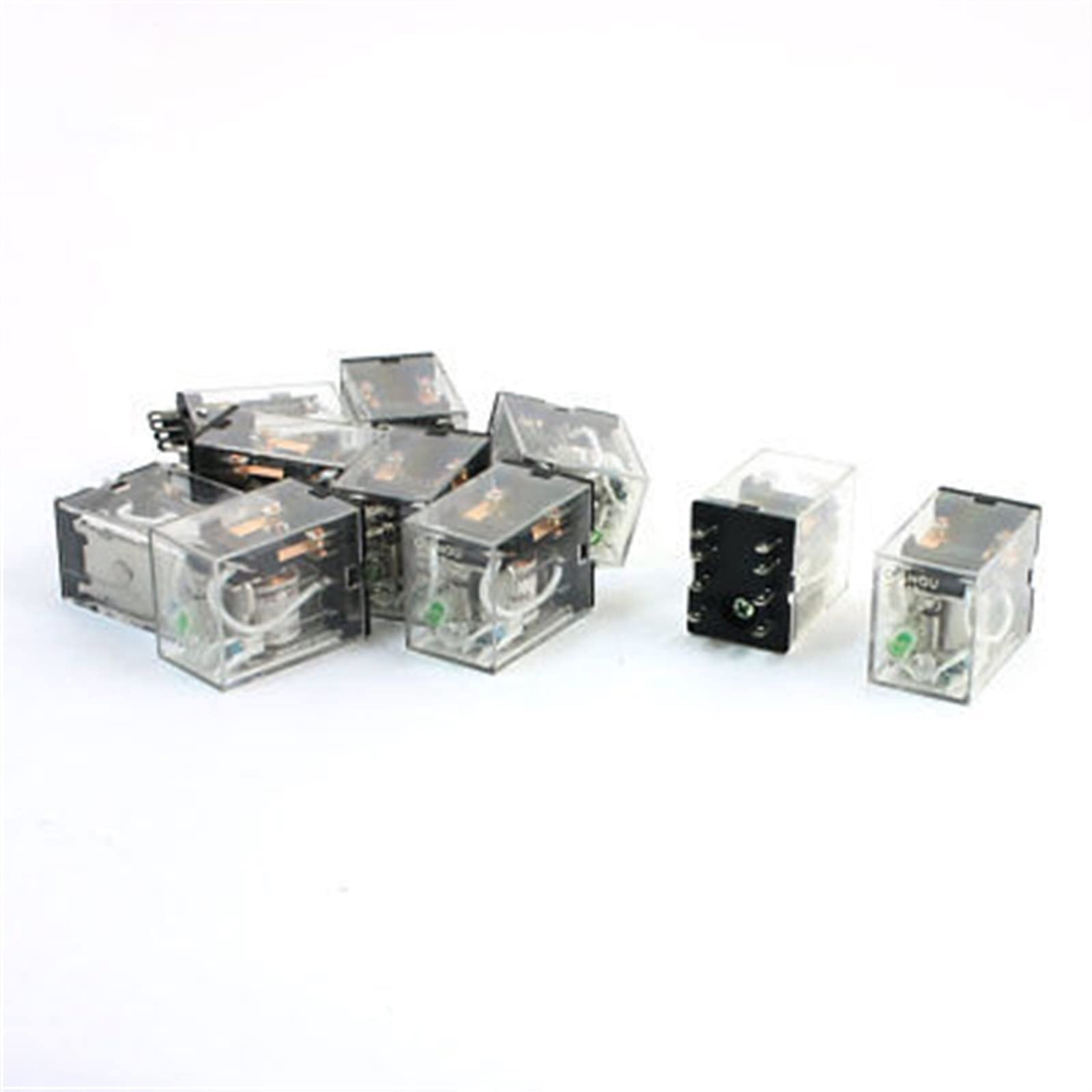 JGNAYRKJQI 10pcs HH52P MY2J DC 24V Coil DPDT 8 Pin Electromagnetic Power Relay