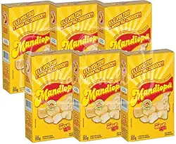 Salgadinho Mandiopã Original 6 Caixas 80g Sabor Queijo