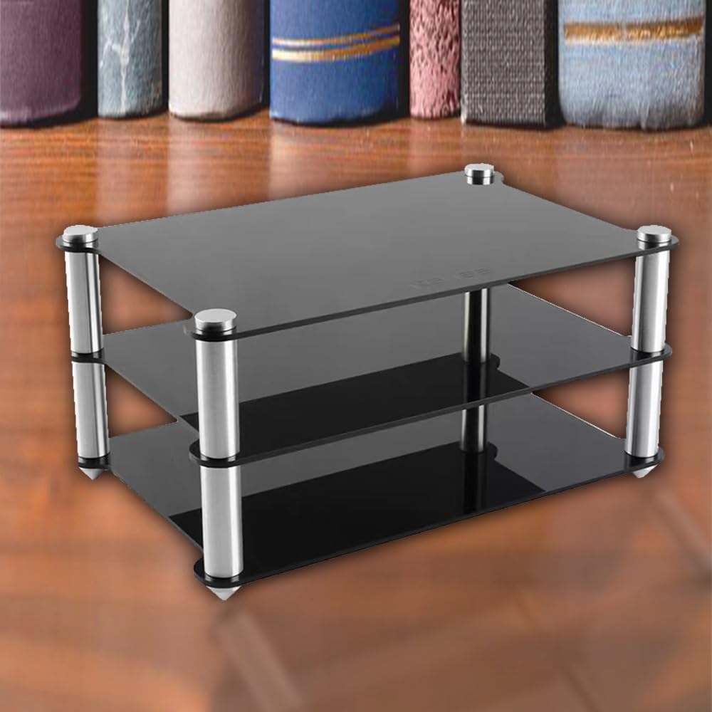 Meuble de rangement pour lecteur de disques compact résolvant le désordre HiFi