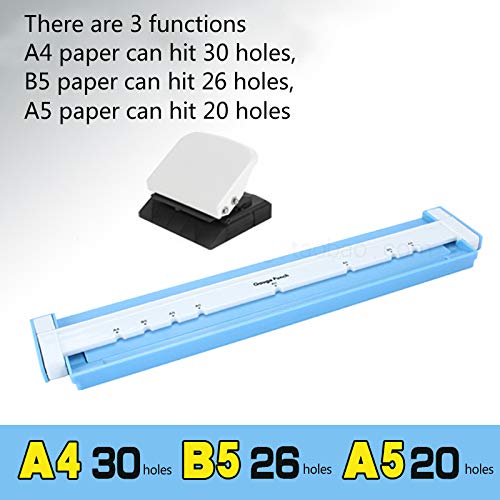 3 Kinds Of Functions - 3 Kinds Of Functions A4 Paper Can Hit 30 Holes B5 26 A5 20 Punch Machine - Ring Punch Garden 30 Hole Hole Punch Punch Paper Scrapbook Little 3 Punch A4 Hole Notebook P