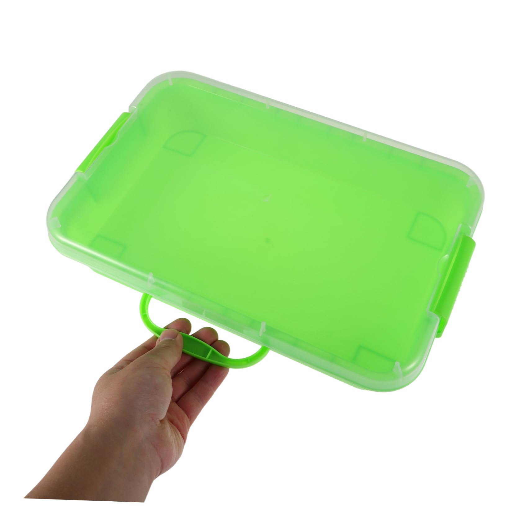 SUPVOX Bac À Sable en Plastique Plateau Sensoriel Portable pour Enfants Thème Espace avec Accessoires Boîte De Rangement Intégrée Jeux Créatifs Intérieurs Et Extérieurs 13.19 X 8.86 X 2.95 in