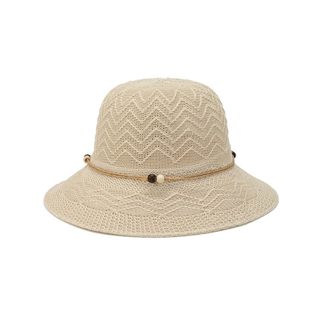 Sombrero para el Sol Plegable de ala Grande para Mujer, protección Elegante, Paja de Playa (b En Storlek)